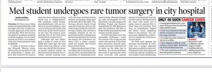 Media Rare Tumor Surgery